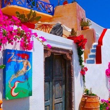 希腊，把最好看的颜色都用光的地方！