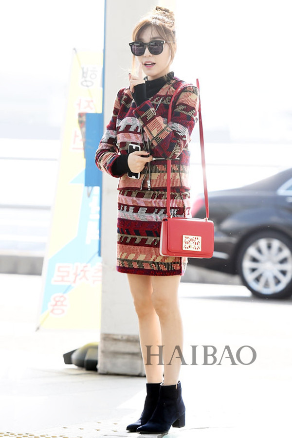 少女时代组合成员黄美英 (Tiffany) 10月27日韩国仁川机场街拍 (飞上海)